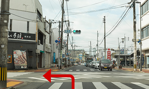 JR鳥栖駅方面からお越しの方